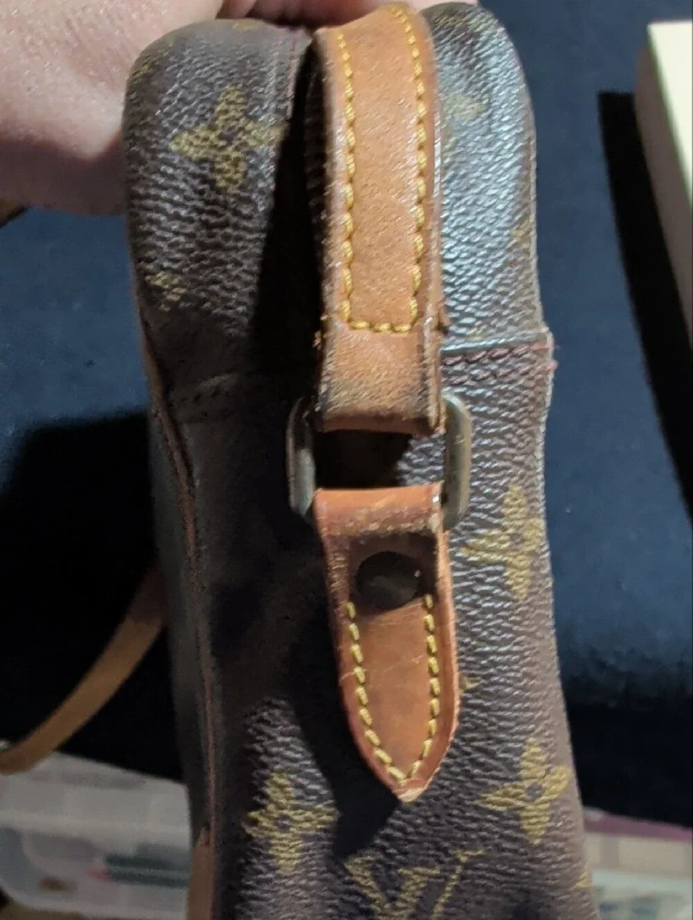 Louis Vuitton Monogram Canvas Messenger Bag in Brown and Tan